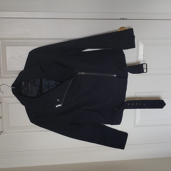 Xs Navy Blue Banana Republic Moto Jacket - Picture 1 of 5